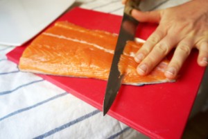 faire un carpaccio de saumon Toque et tablier