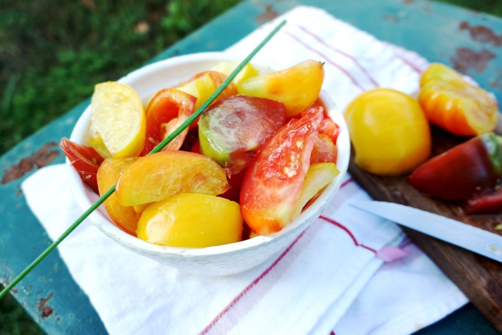 salade de tomate toque et tablier