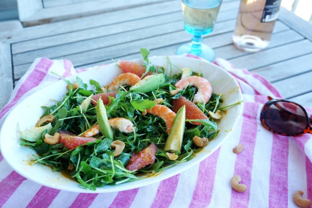 salade fraicheur pamplemousse avocat toque et tablier