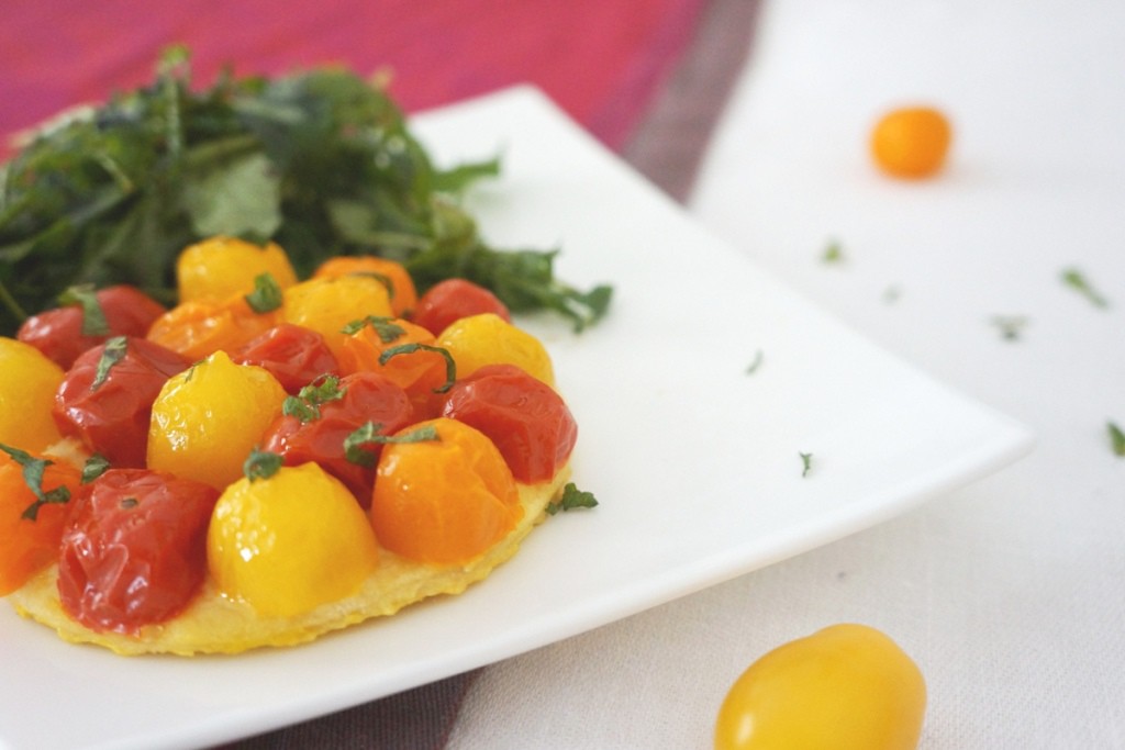 tarte fine tomates menthe toque et tablier