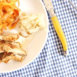 aiguillettes poulet tagliatelles carottes toque et tablier