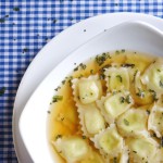 ravioles bouillon de légumes toque et tablier