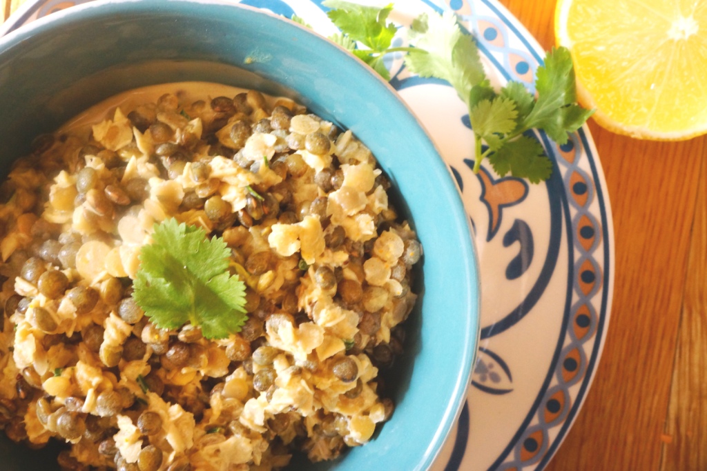 curry aux 2 lentilles toque et tablier