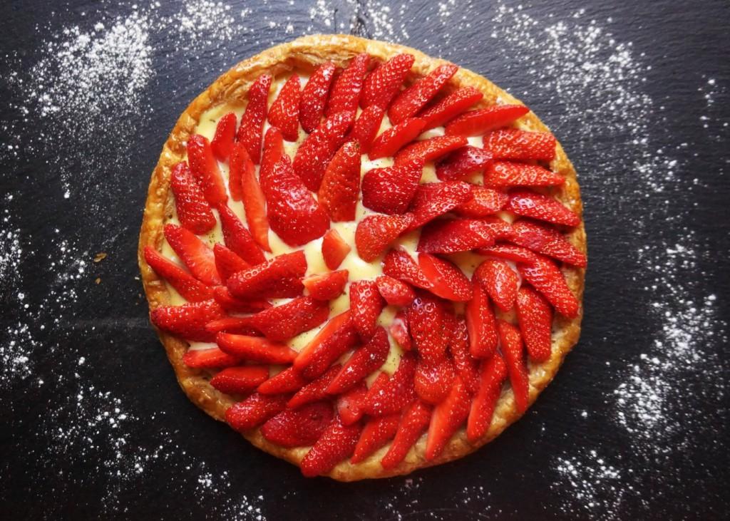 tarte feuillletée fraises toque et tablier (2)