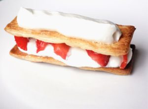 mille feuille fraise toque et tablier 