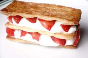 mille feuille fraise toque et tablier