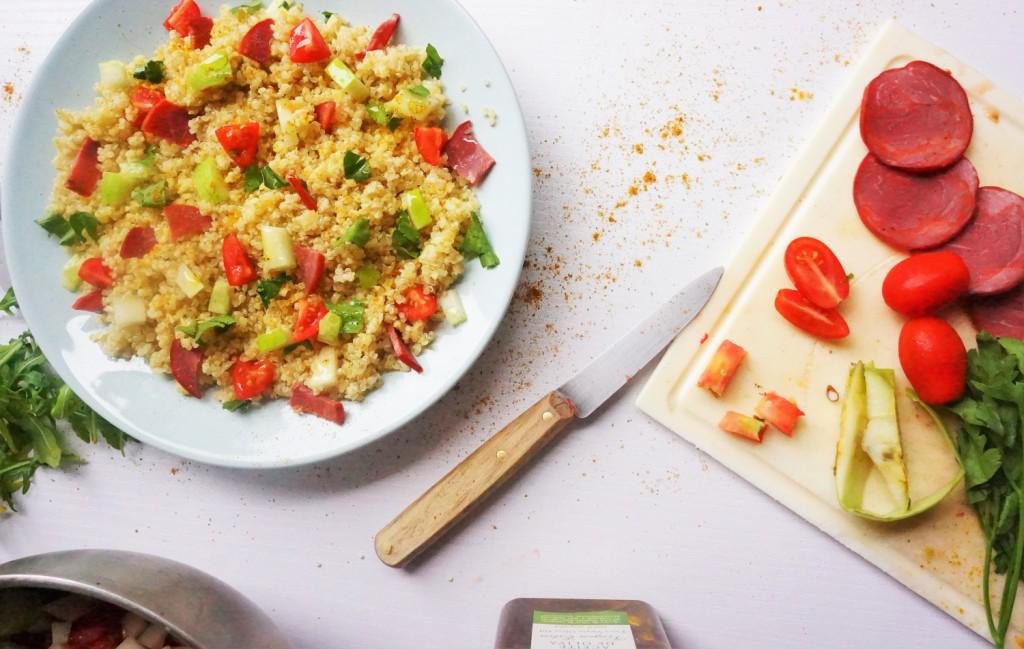 salade boulgour quinoa toque et tablier