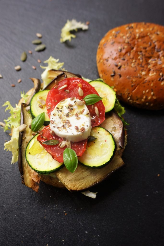  burger légumes toque et tablier 