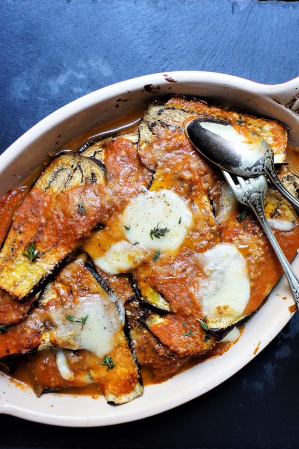 Gratin d'aubergines à la tomate